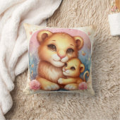 Coussin Maman et bébé Lion (Couverture)
