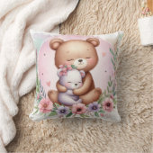 Coussin Maman et bébé ours (Couverture)