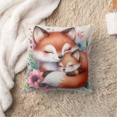 Coussin Maman et bébé renard (Couverture)