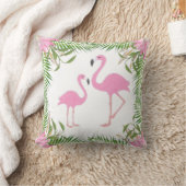 Coussin Maman et bébé roses de Flamant rose (Couverture)