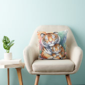 Coussin Maman et bébé tigre (Chaise)