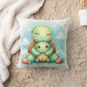 Coussin Maman et bébé tortue (Couverture)