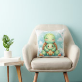 Coussin Maman et bébé tortue (Chaise)