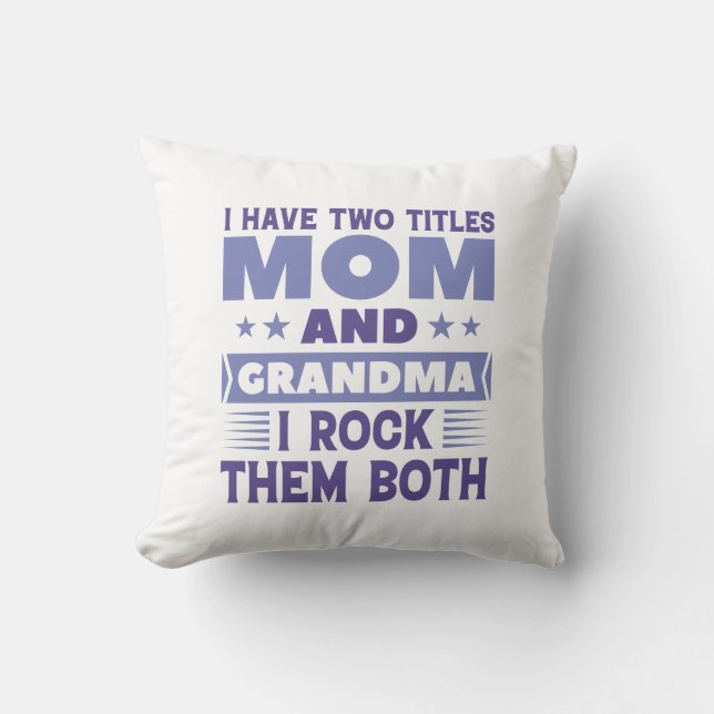 Coussin Maman Et Grand-Maman (Recto)