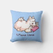 Coussin Maman Llama (Recto)