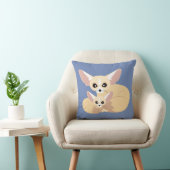 Coussin Maman mignonne et bébé de Fox de Fennec (Chaise)