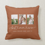 Coussin Maman mignonne script moderne multi photo cadeau<br><div class="desc">Maman mignonne script moderne multi photo cadeau triptyque. La couleur peut être changée en fonction de votre décor maison.</div>