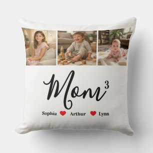 Coussin Maman Minimaliste Moderne Cadeau Personnalisé avec