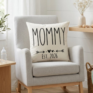Coussin Maman Neutre Calme Lettre de Grande Année