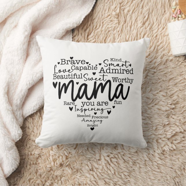 Coussin Maman, tu es (Couverture)