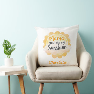 Coussin Maman, tu es mon soleil   Fête des Mères mignonnes