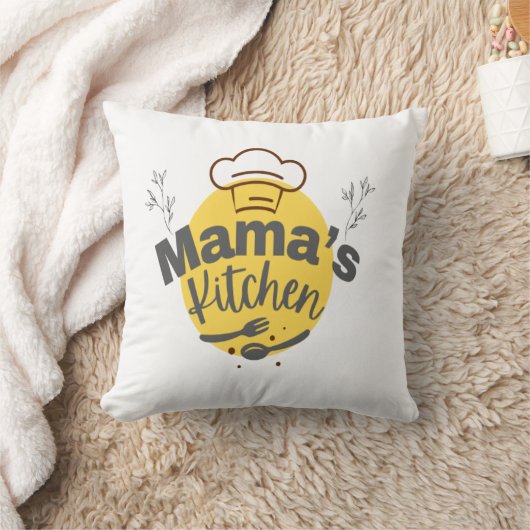 Coussin Mama's Kitchen - Retro Comfort Food Tee (Couverture)