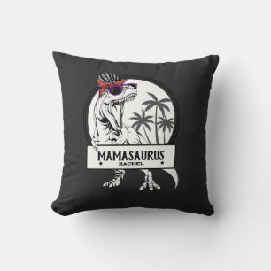 Coussin Mamasaurus Mom T rex Dino Funny Nom personnalisé