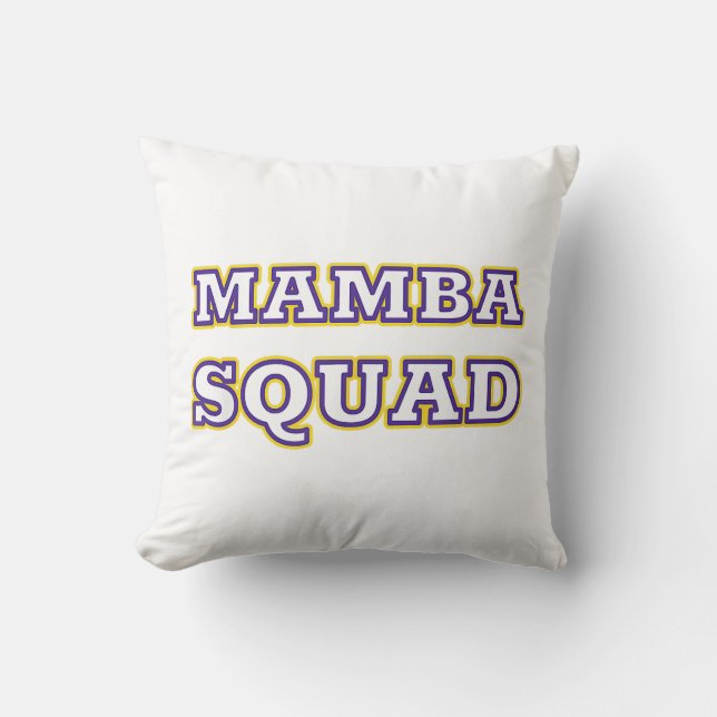 Coussin Mamba Squad drôle Vêtements pour Amateur de serpen (Recto)
