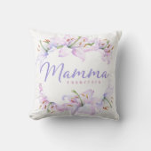 Coussin Mamma Lilies - Cadeau personnalisé (Recto)