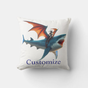 Coussin Man-Bat équitation Scary Shark Thunder_Cove