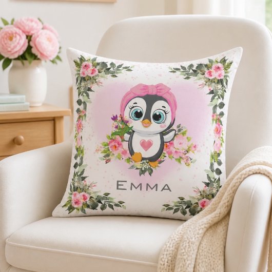 Coussin Manchot bébé | Personnalisé