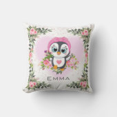Coussin Manchot bébé | Personnalisé (Recto)