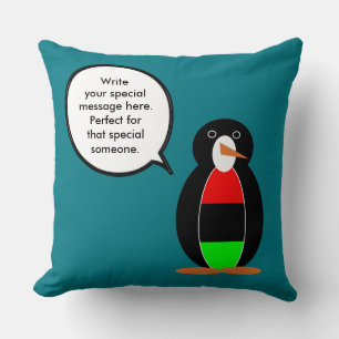 Coussin Manchot Mme personnalisé Diaspora africaine parlan