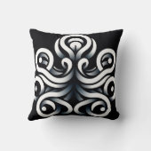 Coussin Mandala abstrait géométrique sacré Zen minimal (Verso)