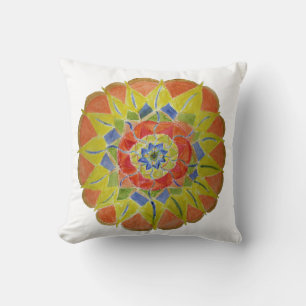Coussin Mandala Art, Belle Main Peinte Mandala