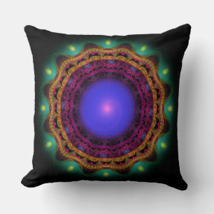 Coussin Mandala coloré orné