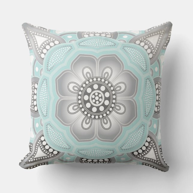 Coussin Mandala Creation, tous les points pour un 1 (Recto)