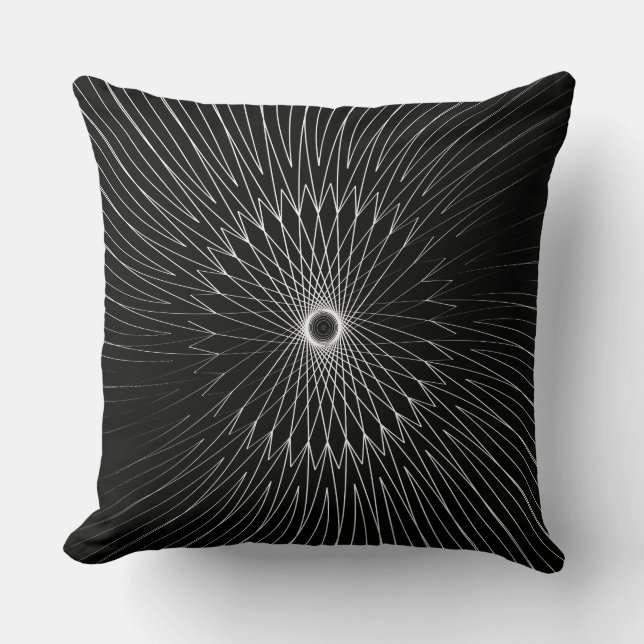 Coussin Mandala, Fils de bicyclette 1 (Recto)