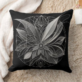 Coussin Mandala Floral Filigrane (Couverture)