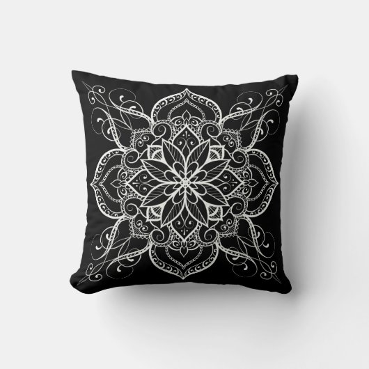 Coussin Mandala flower extended (Recto)