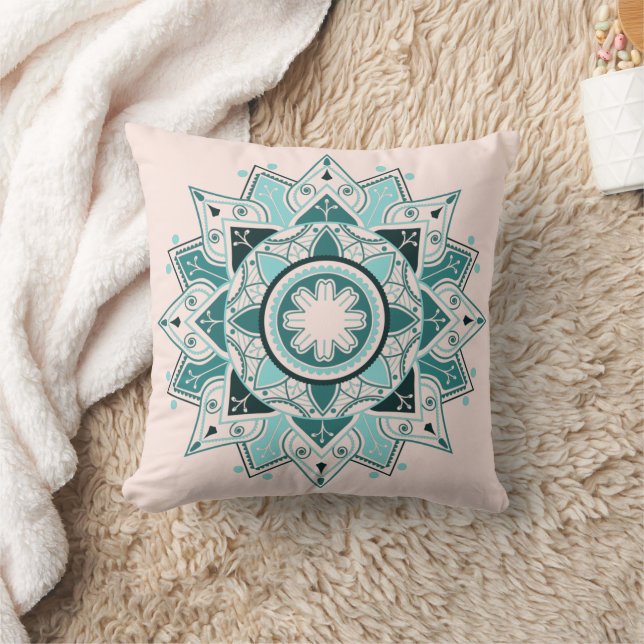 Coussin Mandala géométrique, Sommeil apaisant (Couverture)