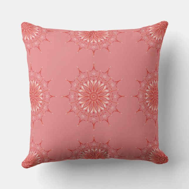 Coussin mandala mod pêche (Verso)