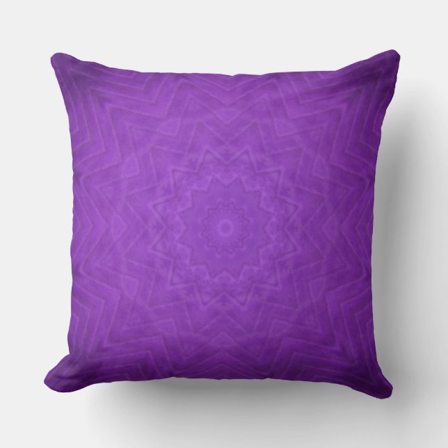 Coussin Mandala Mystique Violet (Recto)