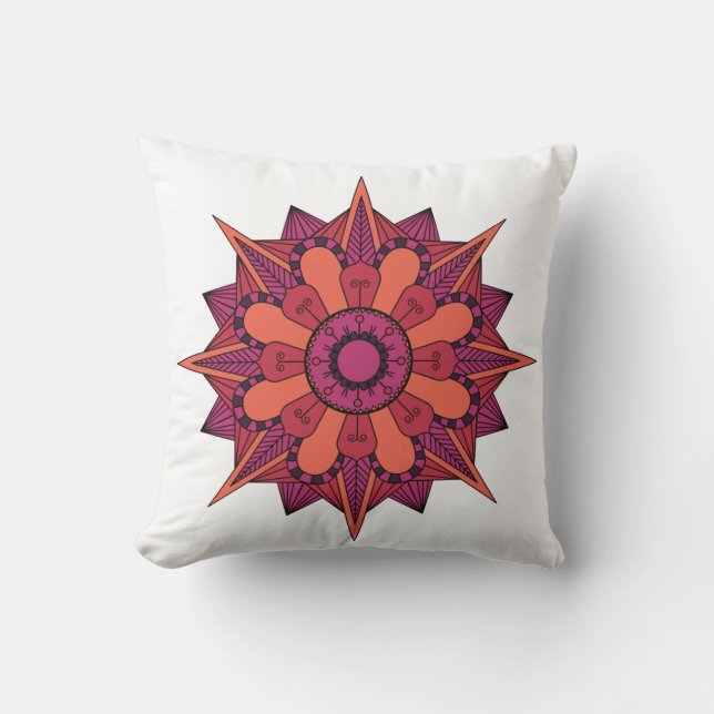 Coussin Mandala pointillé (Recto)