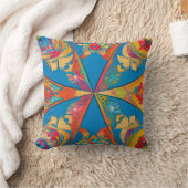 Coussin Mandala Radiant : Art Imaginaire Symétrique Vibran (Couverture)