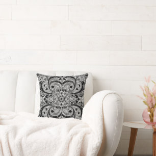Coussin Mandala Symphonie des couleurs – Floral psychédéli
