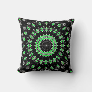 Coussin Mandala Tribal Celtique ( Vert )