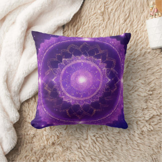 Coussin Mandala Violet du Chakra Couronne