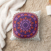 Coussin Mandala violet et rose (Couverture)