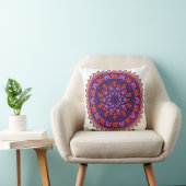 Coussin Mandala violet et rose (Chaise)