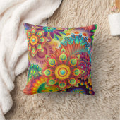 Coussin Mandalas Cushion. Couleurs vives (Couverture)