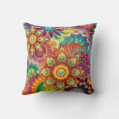 Coussin Mandalas Cushion. Couleurs vives (Verso)