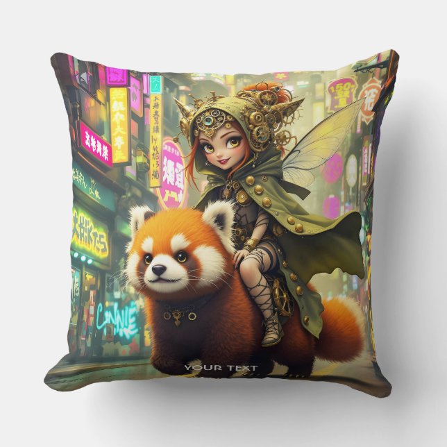 Coussin Manège Fantastique Panda Sauvage Mignon (Recto)