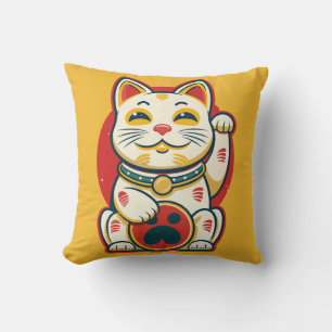 Coussin Maneki Neko - Chat chanceux