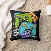 Coussin Manettes de jeu Graffiti Gaming Né pour jouer (Couverture)