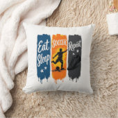 Coussin Manger Dormir Football Répéter Conception de Maill (Couverture)
