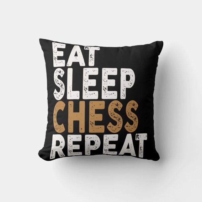 Coussin manger sommeil échecs répétition échecs (Recto)
