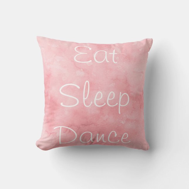Coussin Mangez la danse de sommeil (Recto)