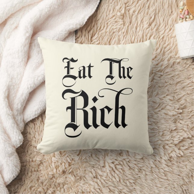 Coussin Mangez Les Riches (Couverture)