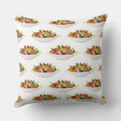 Coussin Mangez plus de plantes frais motivation salade let (Verso)